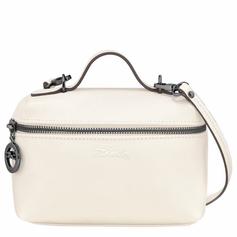 White Longchamp Le Pliage Xtra XS Vanity Women's Crossbody Bags